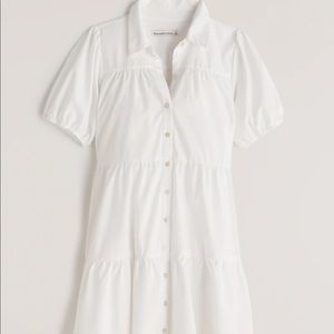 White Poplin Shirt Dress